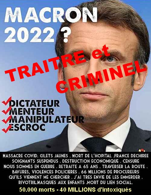 Macron est un criminel